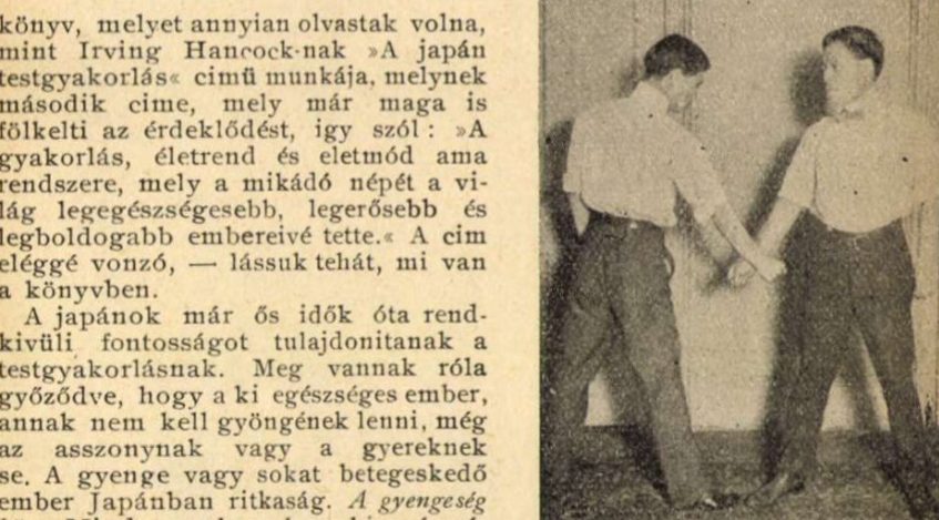 A Jujitsu és a Kincses Kalendárium 1906-ból